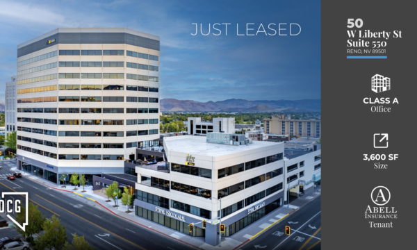 DCG Represents Basin Street Properties in 3,600 SF Downtown Reno Office Lease